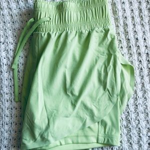 Gymshark Layered Speed Shorts - Neon Green